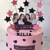 Zoomed View of Blackpink Fan Dream Cream Cake