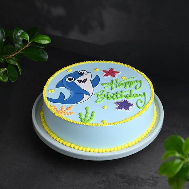 Ocean Adventure Baby Shark Cake Cake Image