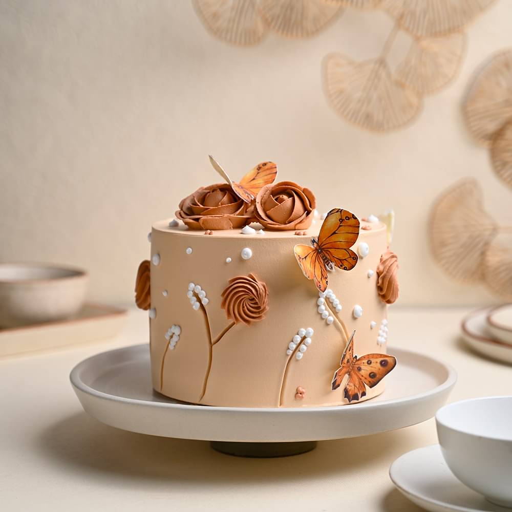 Rose N Butterfly Designer Cake