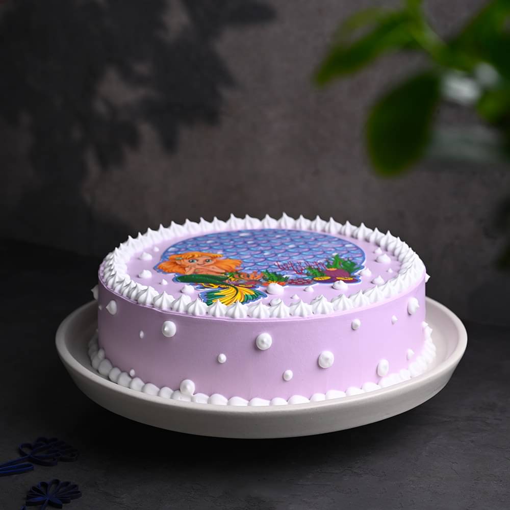 Vibrant Mermaid Theme Cake