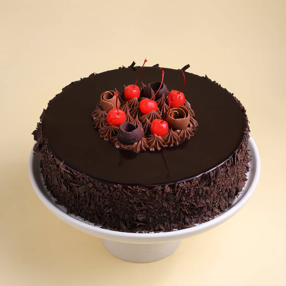 Side View of German Black Forest Cake