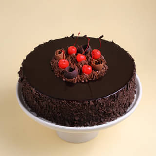 Side View of German Black Forest Cake