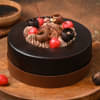Side View of German Black Forest Cake