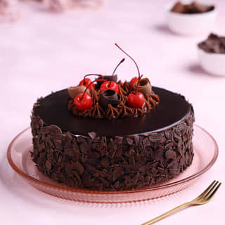 Front View of German Black Forest Cake