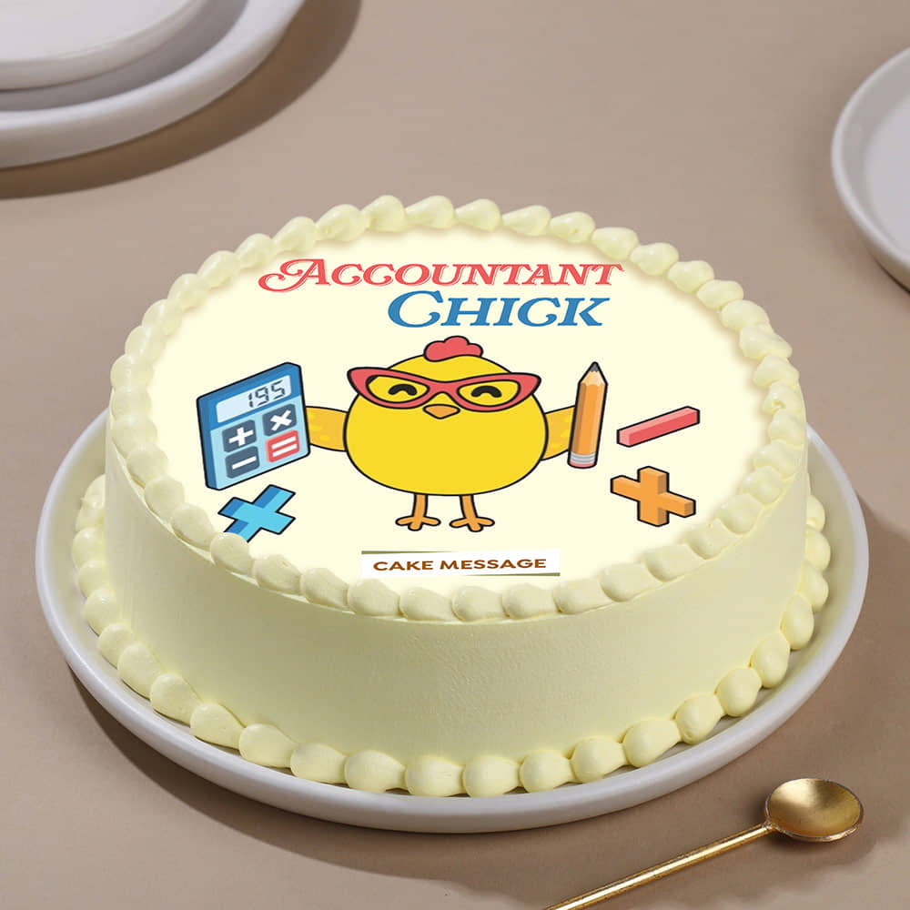 Accountant Chick CA Cake