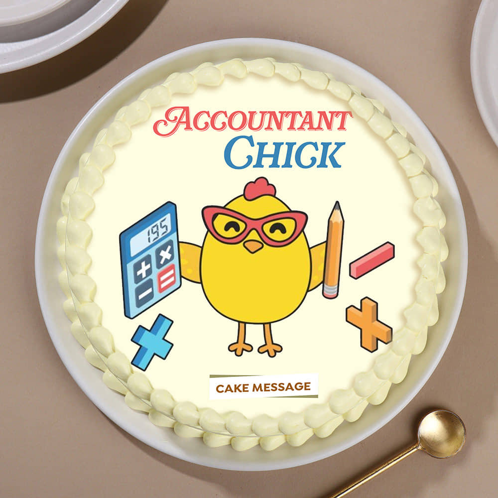 Accountant Chick CA Cake