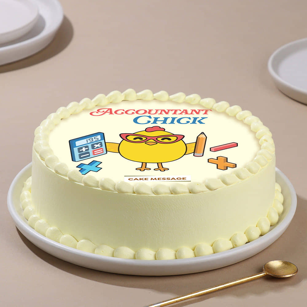 Accountant Chick CA Cake
