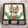 Adorable Christmas Reindeer Chocolate Cake