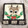 Adorable Christmas Reindeer Chocolate Cake