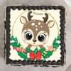 Adorable Christmas Reindeer Chocolate Cake