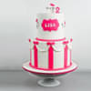 Adorable Kitty Two Tier Fondant Cake