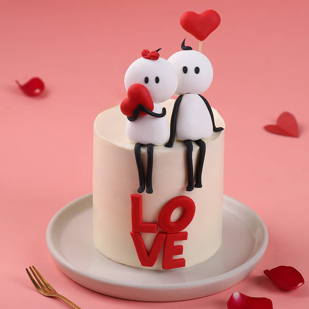Adorable Love Story Cake Adorable Love Story Cake