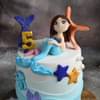 Adorable Mermaid Fondant  Cake