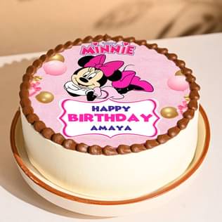 Adorable Minnie Poster Cake