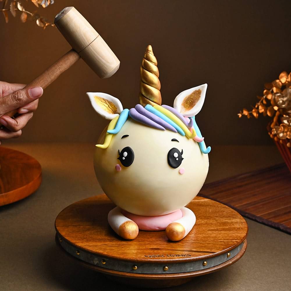 Unicorn Pinata Butterscotch Cake