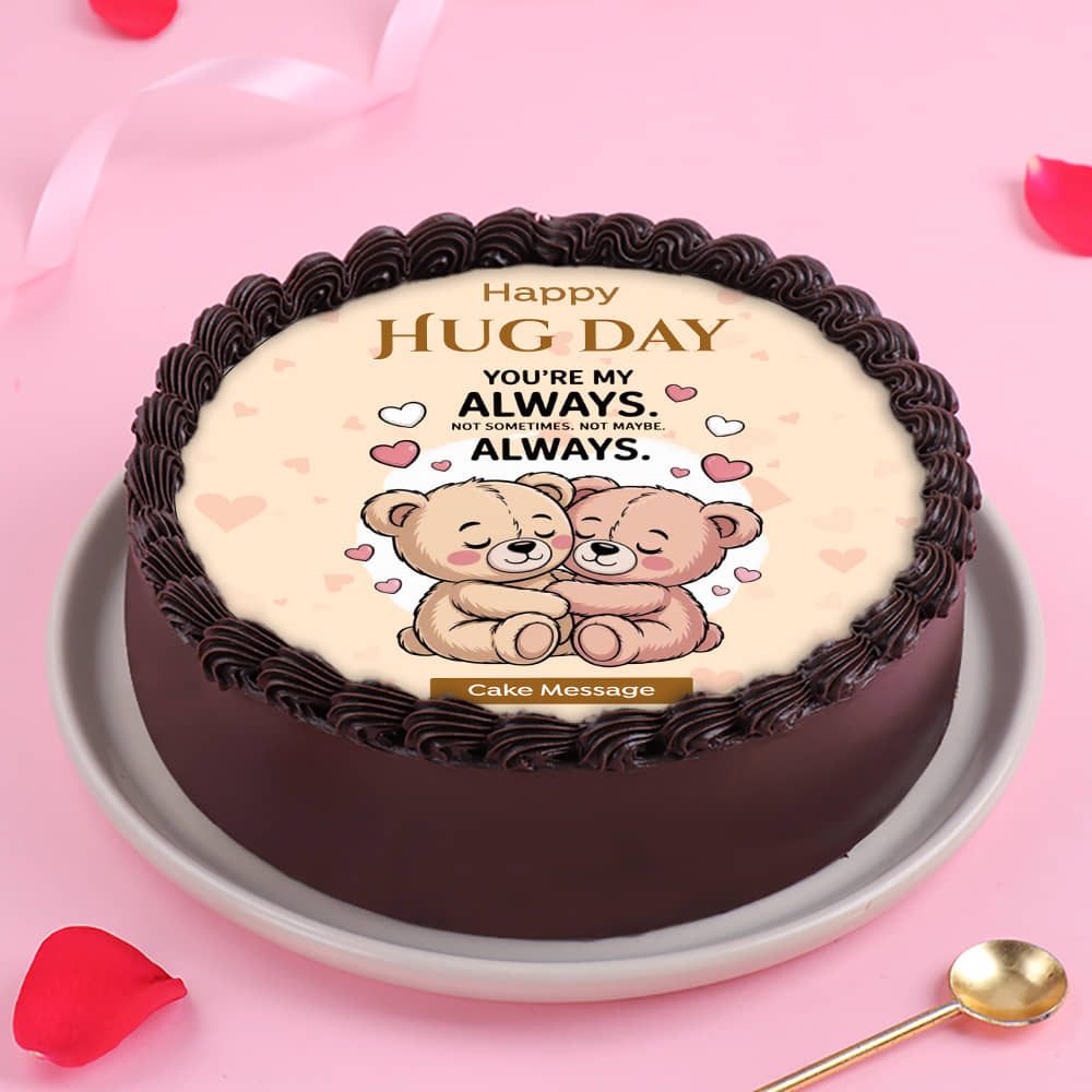 Always Mine Hug Day Cake