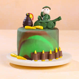 Army Tank N Soldier Cake Army Tank N Soldier Cake