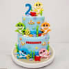 Baby Shark Marvel Fondant Cake