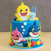 Baby Sharks Spark Fondant Cake