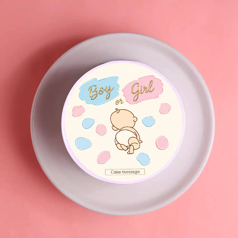 Baby Shower Surprise Bento Cake