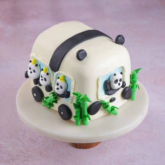 Bamboo Bus Panda Cake