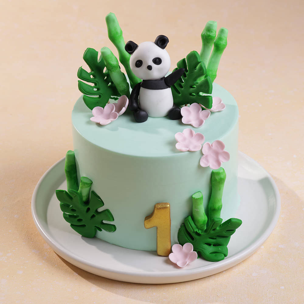 Bamboo N Blooms Panda Cake