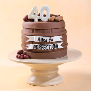 Barrelled Forty Birthday Cake
