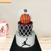 Basketball Hoop Fondant Cake