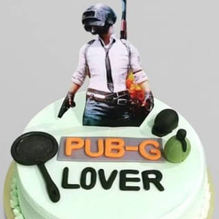 Zoomed View of Battle Royale PUBG Cake