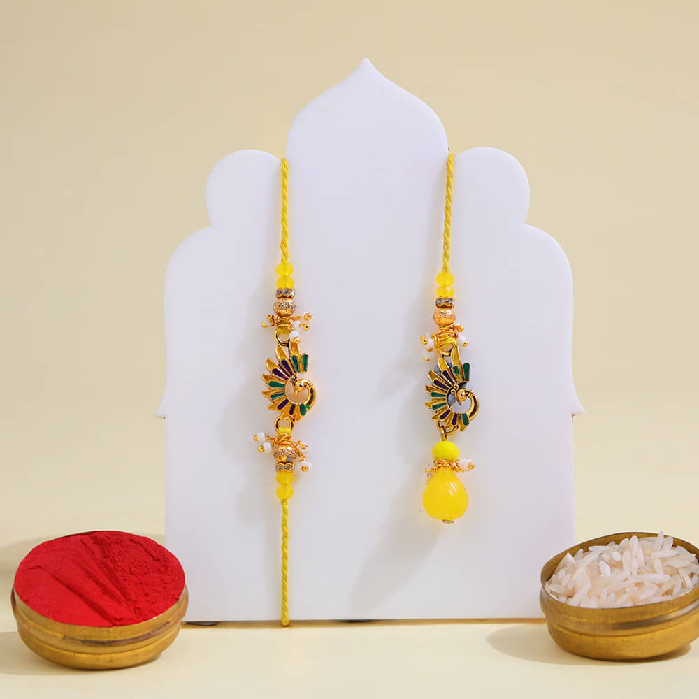 BBQ Almond and Choco Almond Rocks with Rakhi Combo