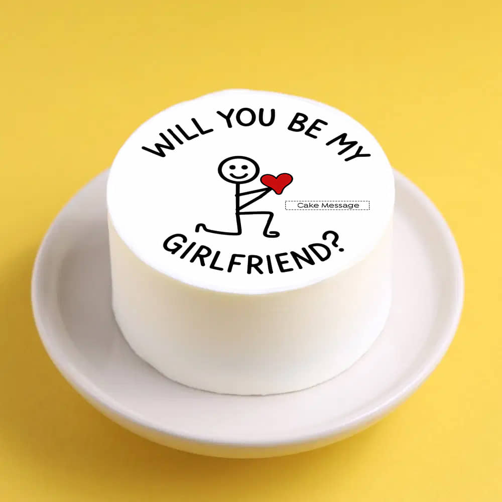 Be My Girlfriend Bento Cake