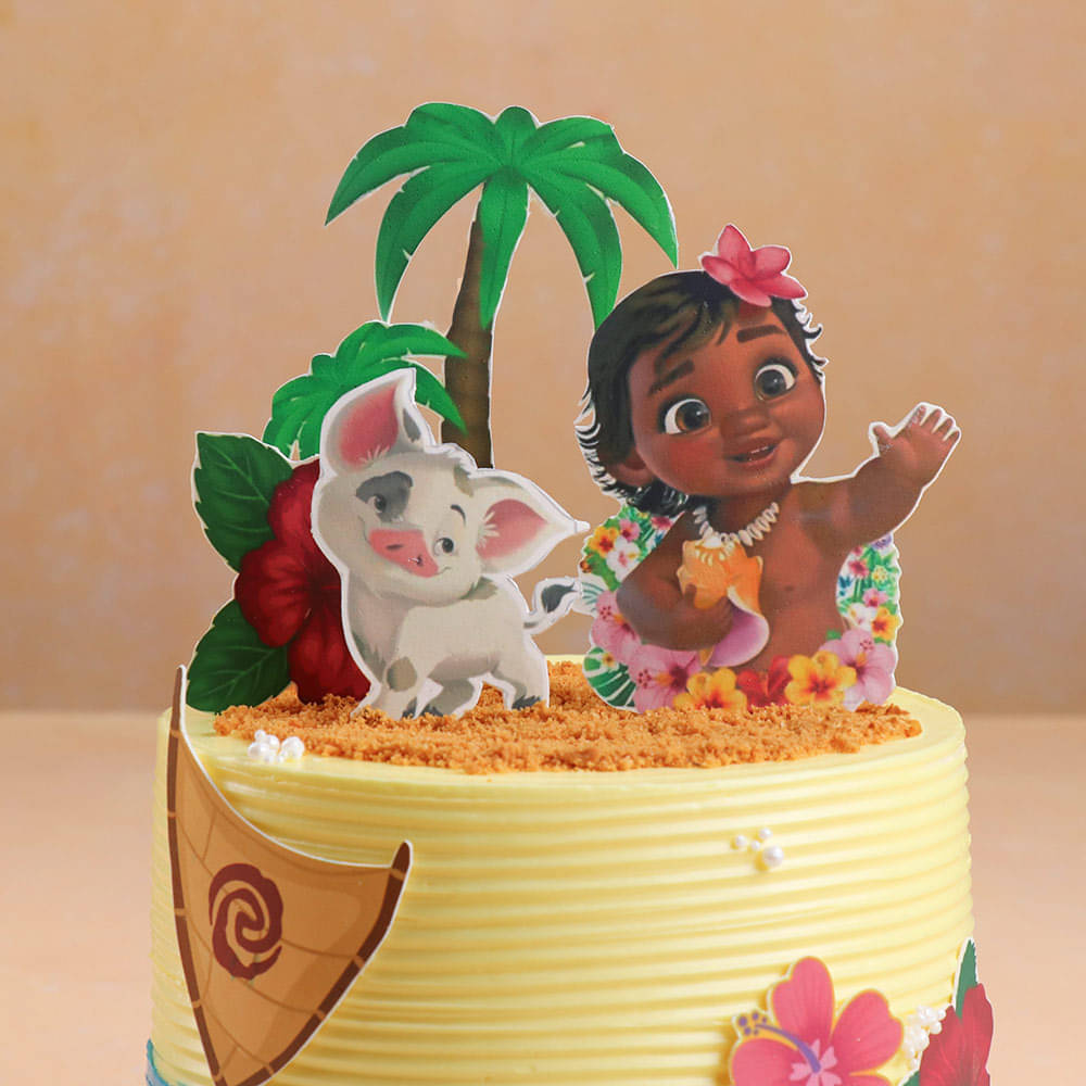Beach Bliss Moana Cake Zoomed In view of Beach Bliss Moana Cake Online
