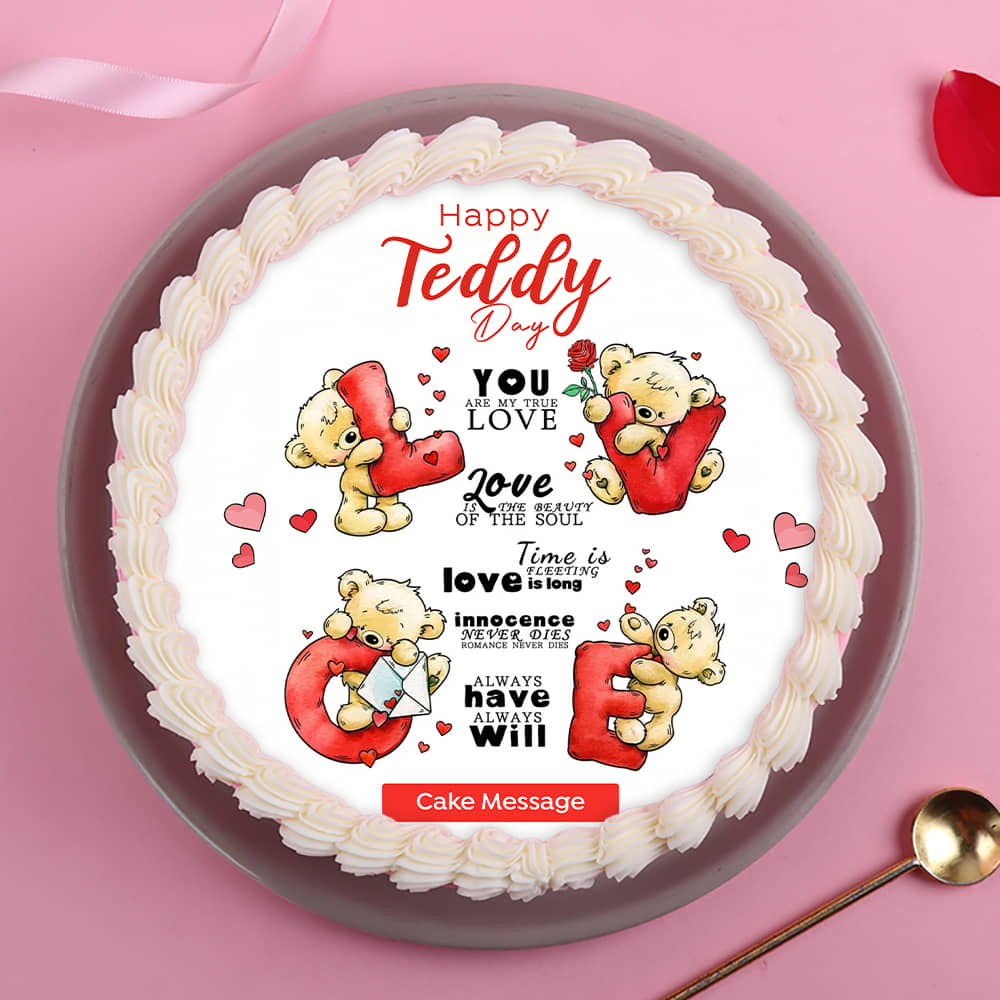 Bear Hugs Teddy Day Cake