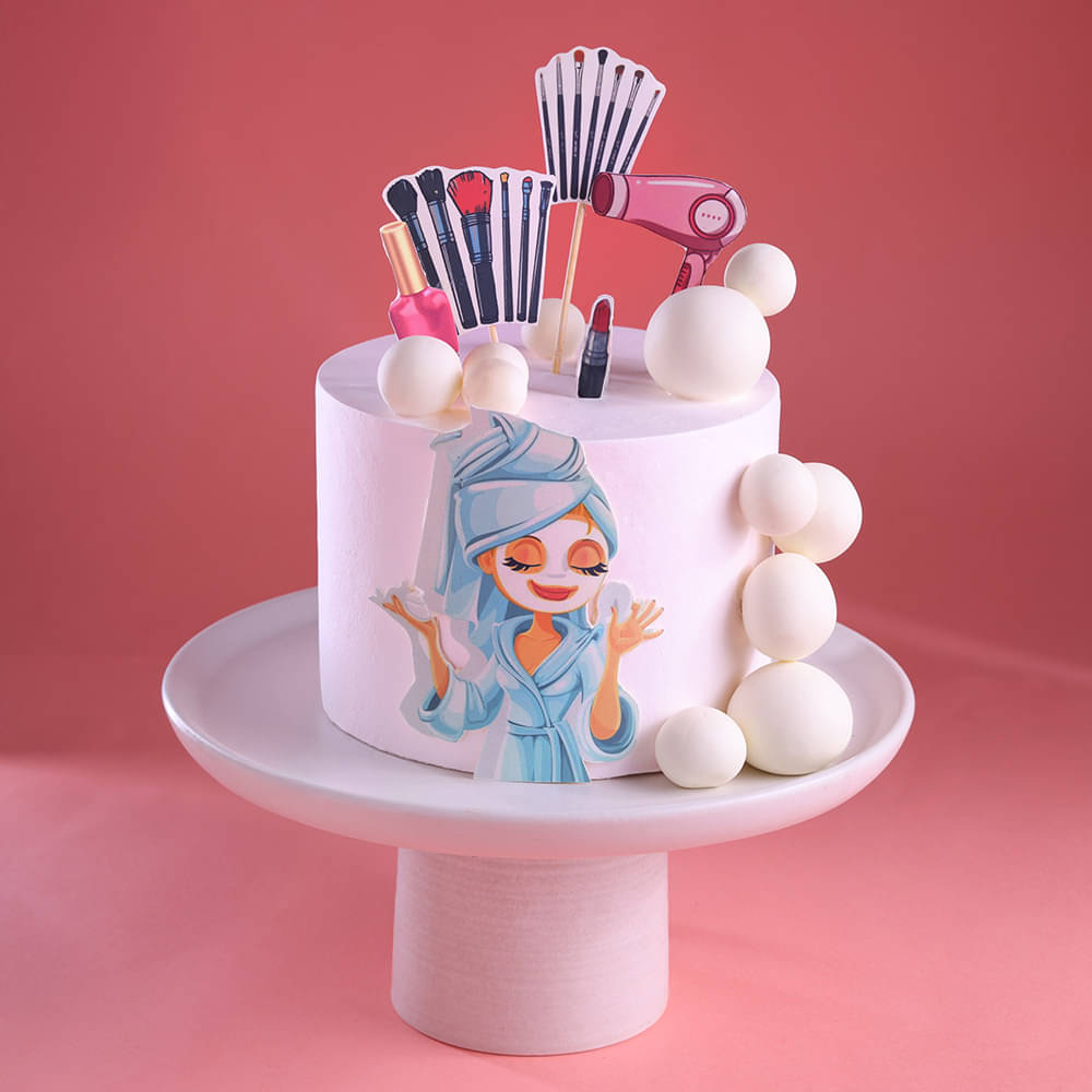 Beauty Bliss Makeup Cake