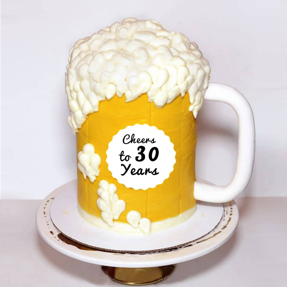 Beer Cake - Beer Mug Cake - coucoucake - cake and baking blog
