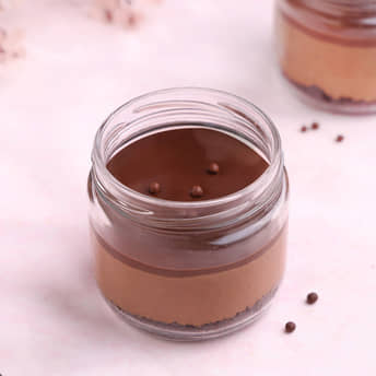 Belgian Chocolate Mousse Jar Cake