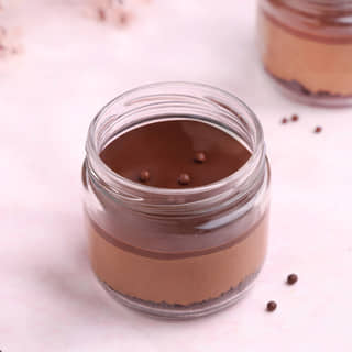 Belgian Chocolate Mousse Jar Cake