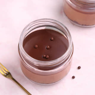 Belgian Chocolate Mousse Jar Cake