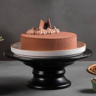 Side View Belgian Chocolate Cake