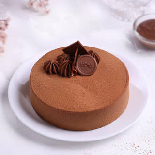 Side View Belgian Chocolate Cake