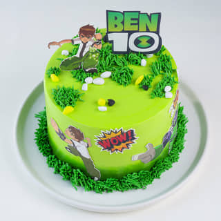 Top View of Ben Ten Action Cake