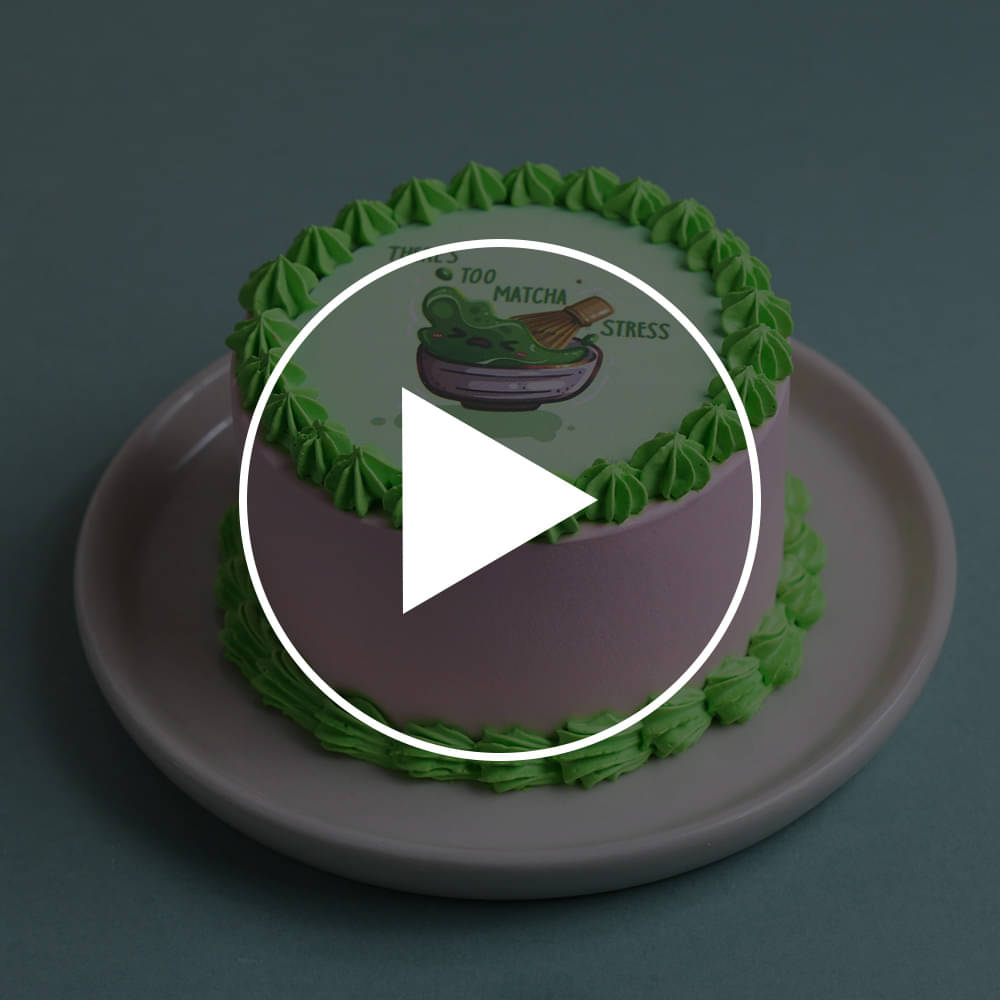 Too Matcha Stress Bento Cake