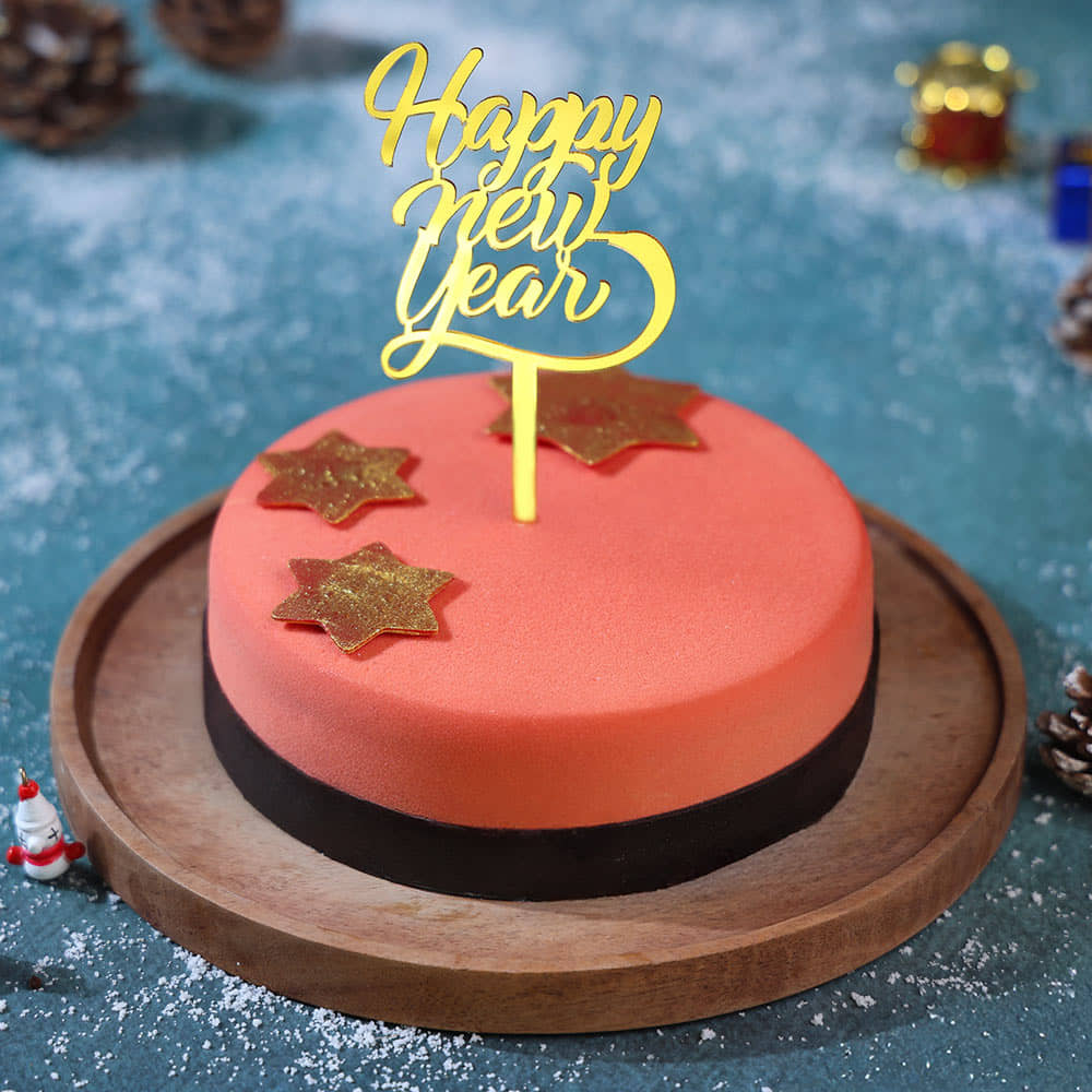 Choco Mousse Cake With New Year