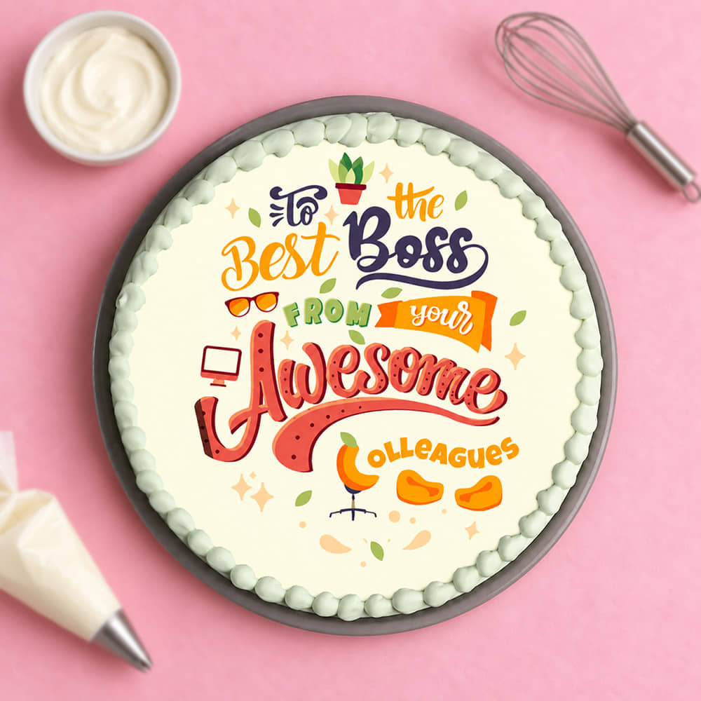 Best Boss Celebration Cake