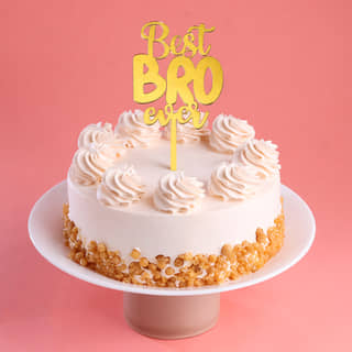 Best Bro Butterscotch Cake With Topper