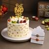 Best Bro Fruit Cake With Floral Rakhis