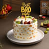 Best Bro Fruit Cake With Floral Rakhis