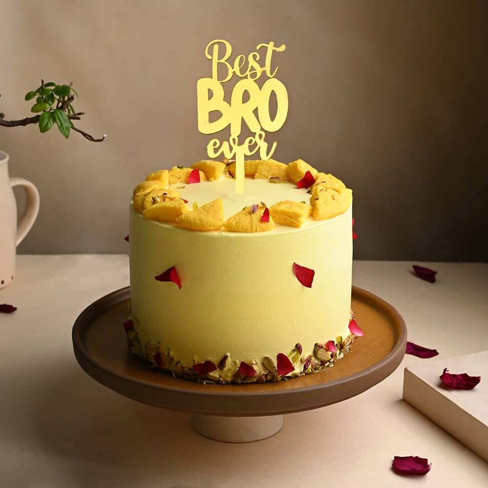 Best Bro Rasmalai Cake With Rakhi