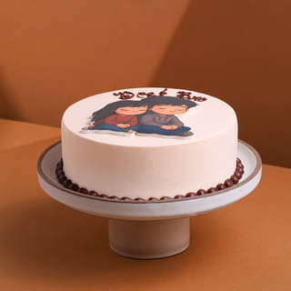 Side View of Brother Tribute Cake