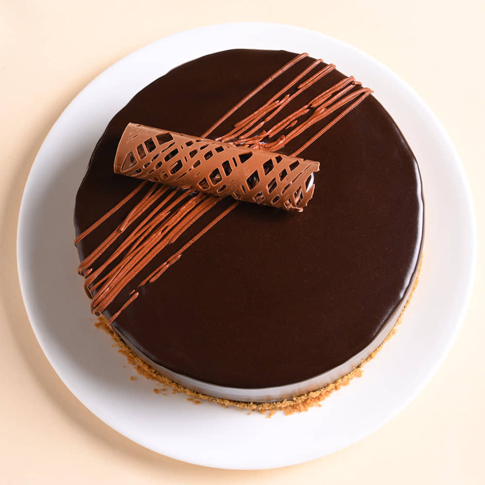 Truffle Cake N Rakhi Set Top View of Truffle Cake N Rakhi Set